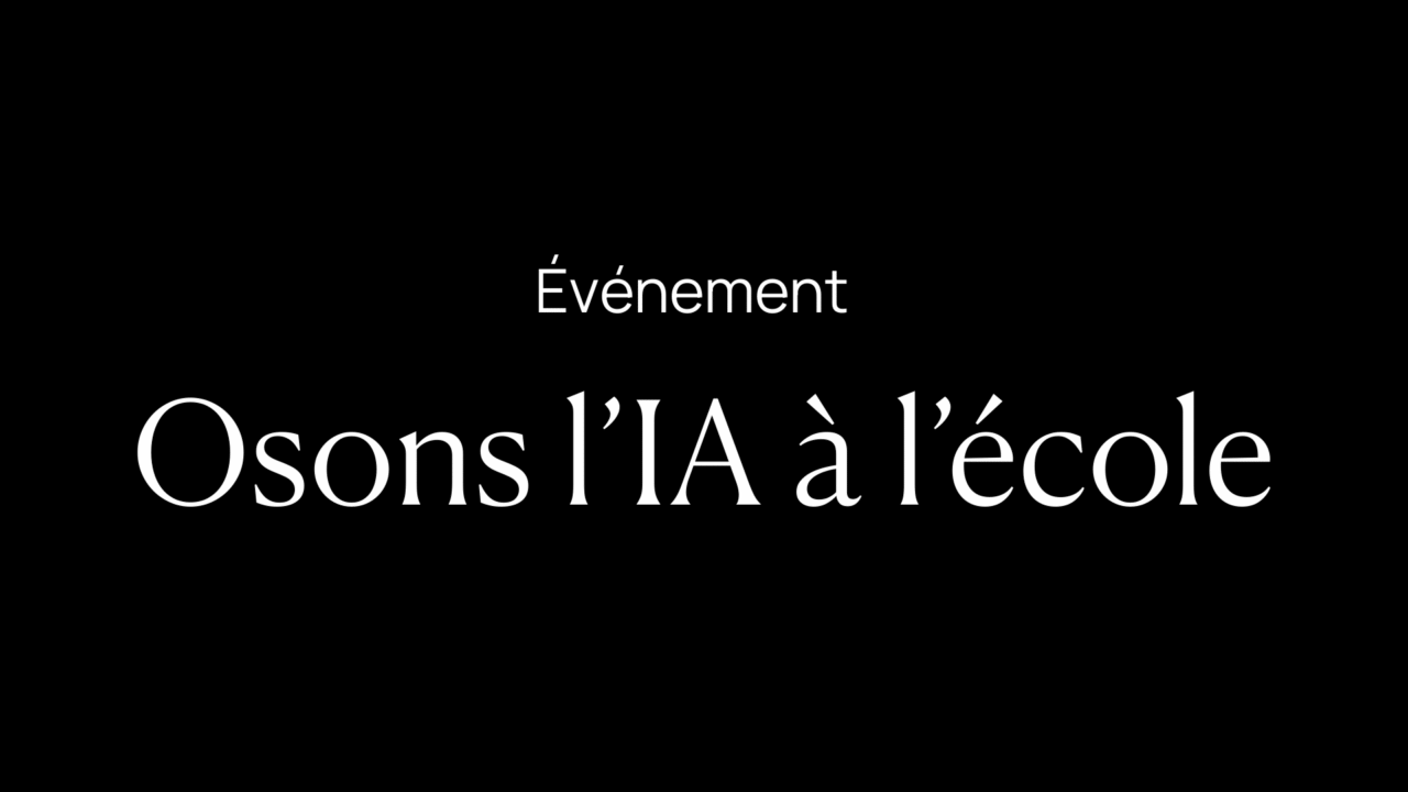 Osons l'ia à l'école